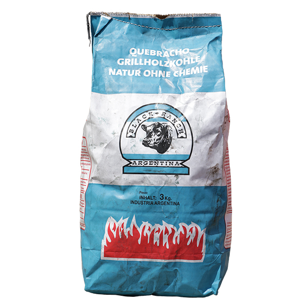 Quebracho Grillholzkohle aus Argentinien- Black Ranch 3Kg