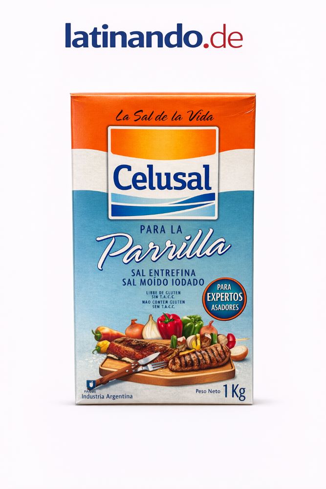 Grillsalz aus Argentinien | CELUSAL | Mittelgrob | Paket 1Kg