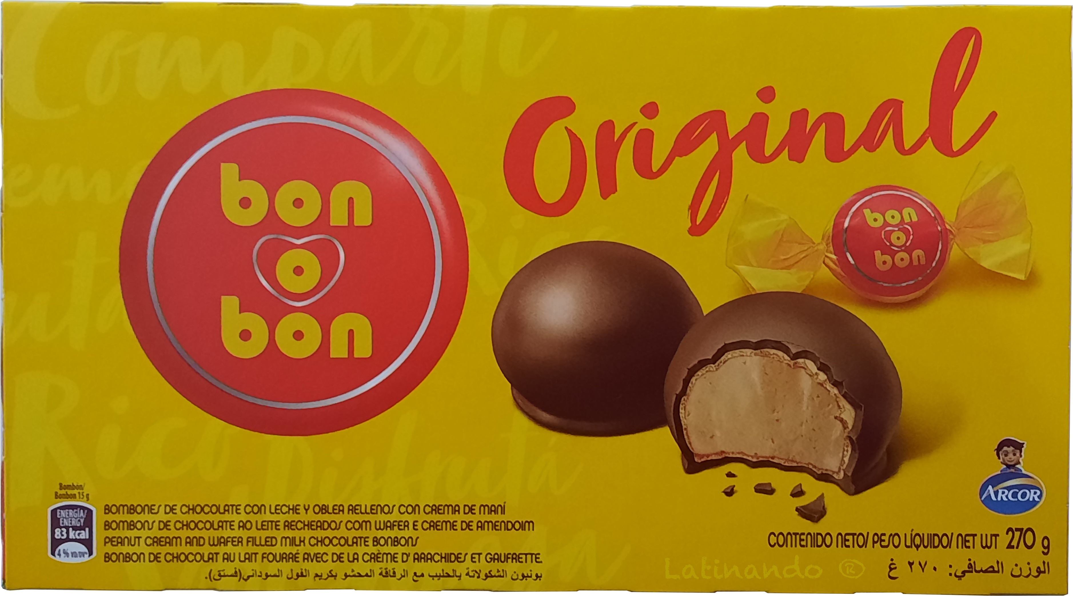 Praline - BON O BON ORIGINAL ARCOR - 270g