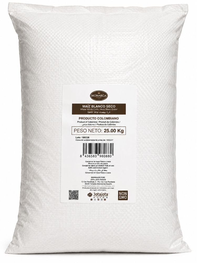 Weißer Mais - Maiz Trillado - Maiz blanco pisado locro - 25kg