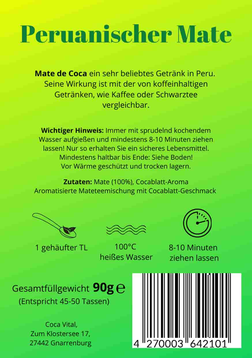 Peruanischer Mate (Mate de Coca) - CocaVital