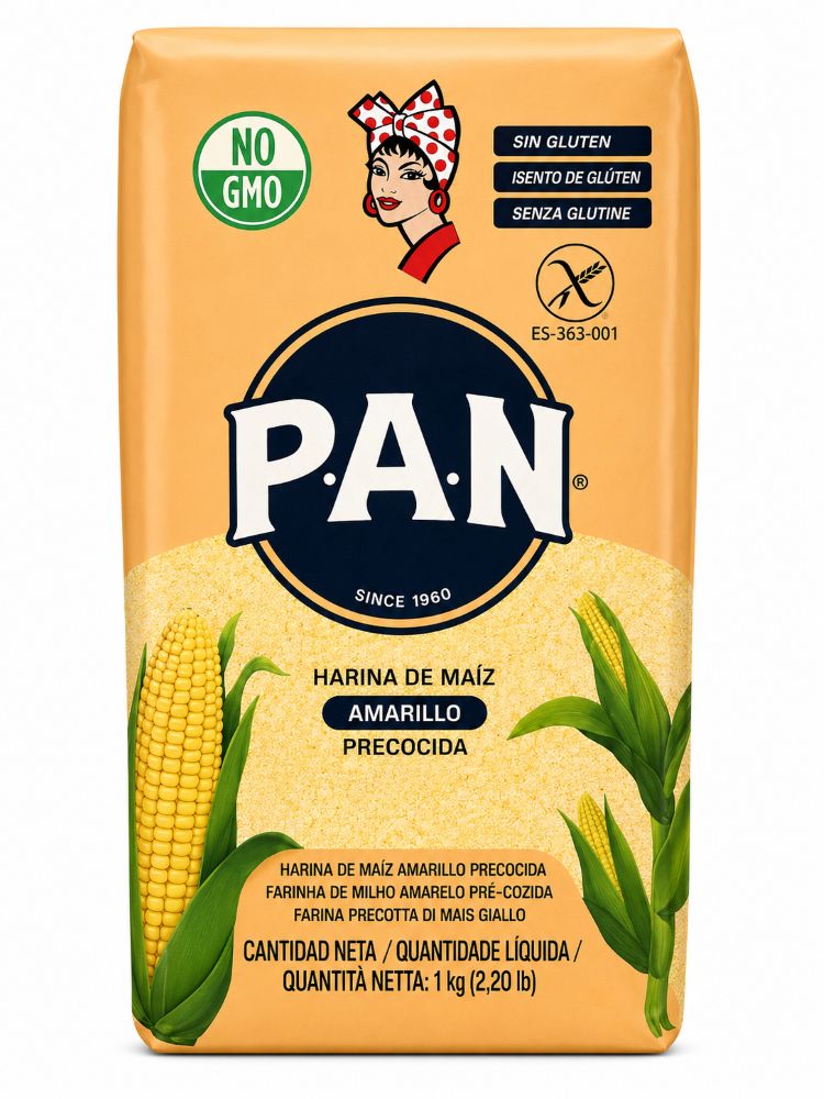 Harina Maiz Amarilla PAN - Gelbes Maismehl 1Kg