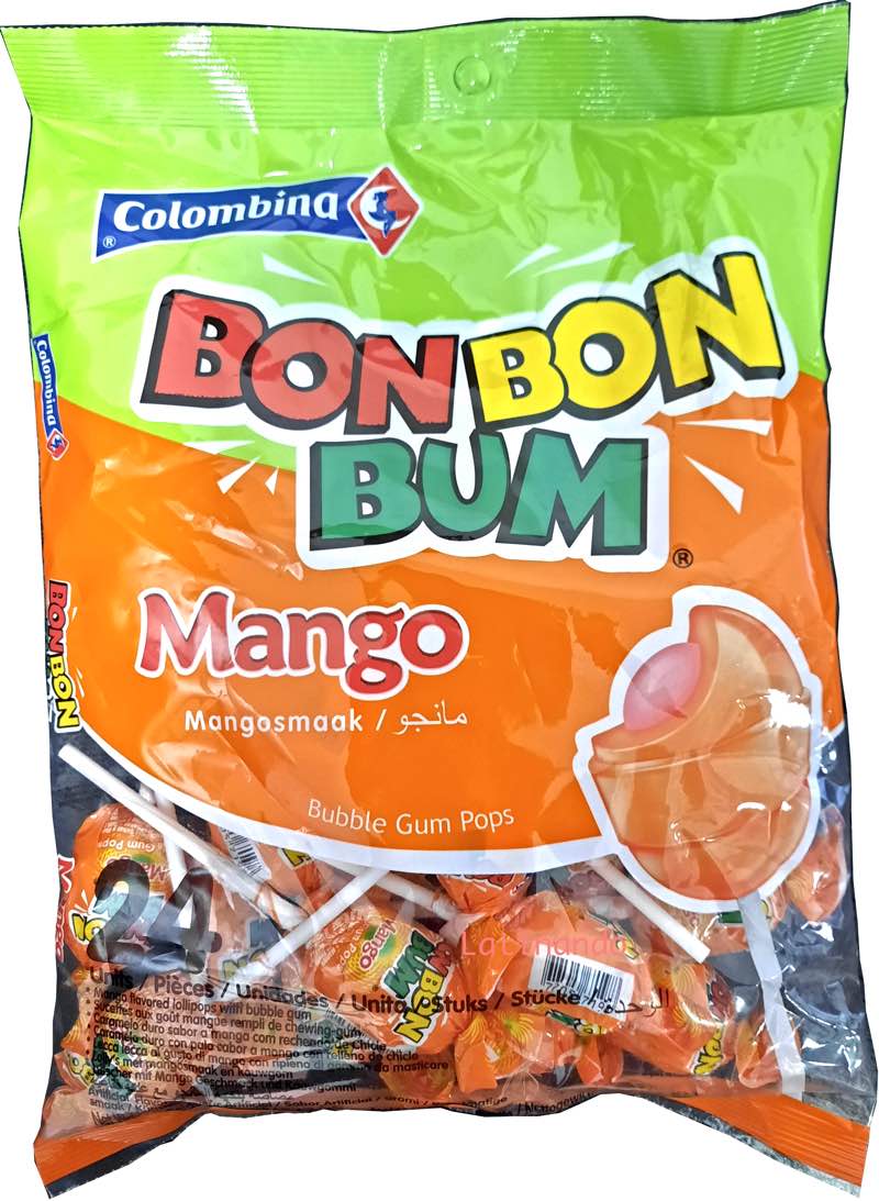 BON BON BUM - Mango 24 Stk- Lollies aus Kolumbien