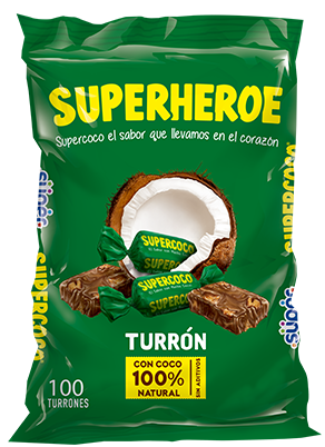 Supercoco - Turron mit Kokosnuss 50 Stk