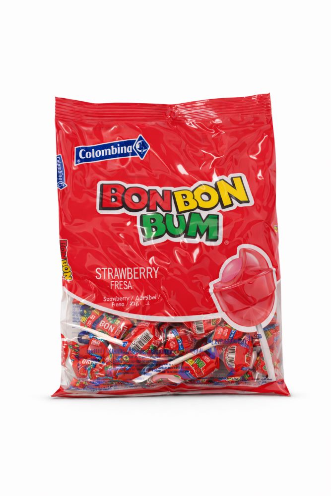 BON BON BUM | Fresa Erdbeer |Lollies aus Kolumbien