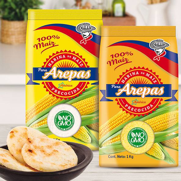 Arepas ® Maismehl Harina Vorgekochtes - weißes para Mate AMERICA Specialties from maiz - Blanco & de Tea South Latinando | America -