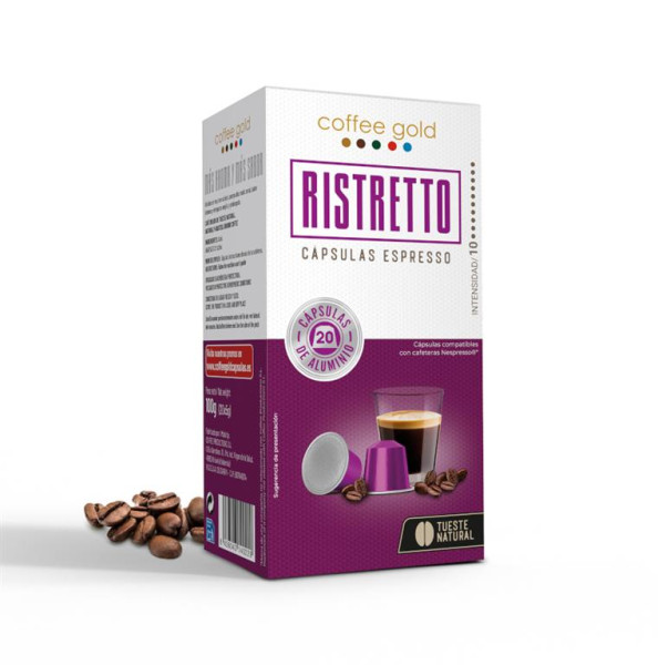 Kaffeekapseln Coffee gold - RISTRETTO - Nespresso ® kompatibel